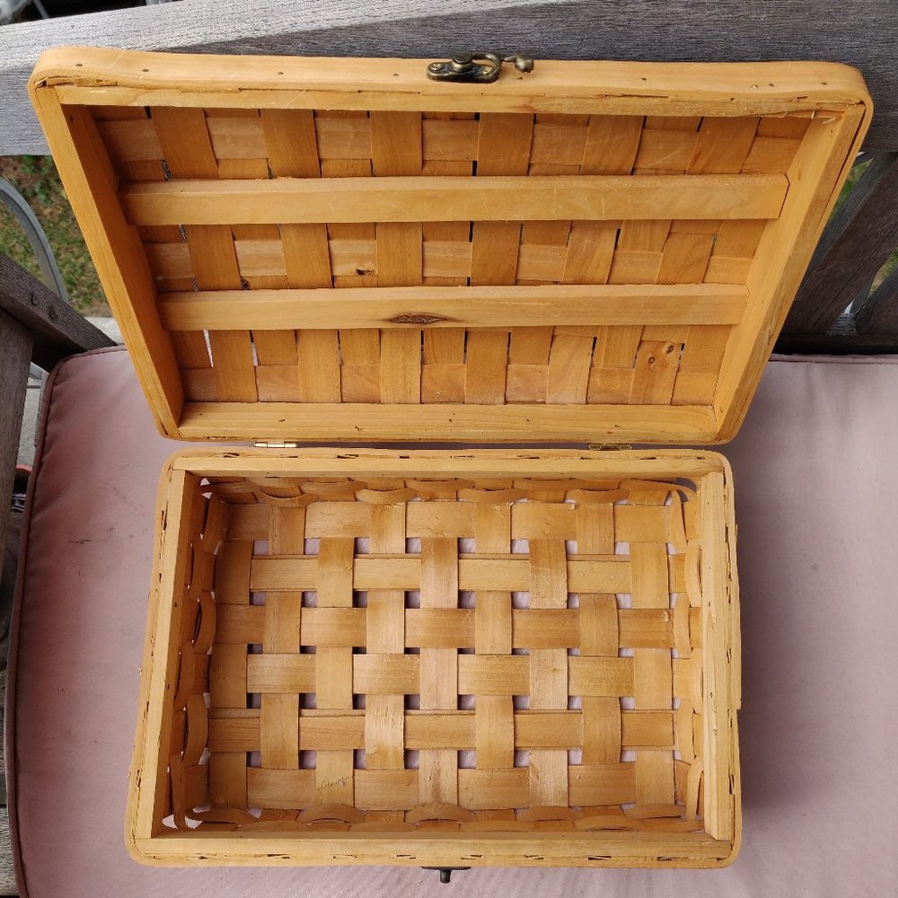 Woven Wood Basket
